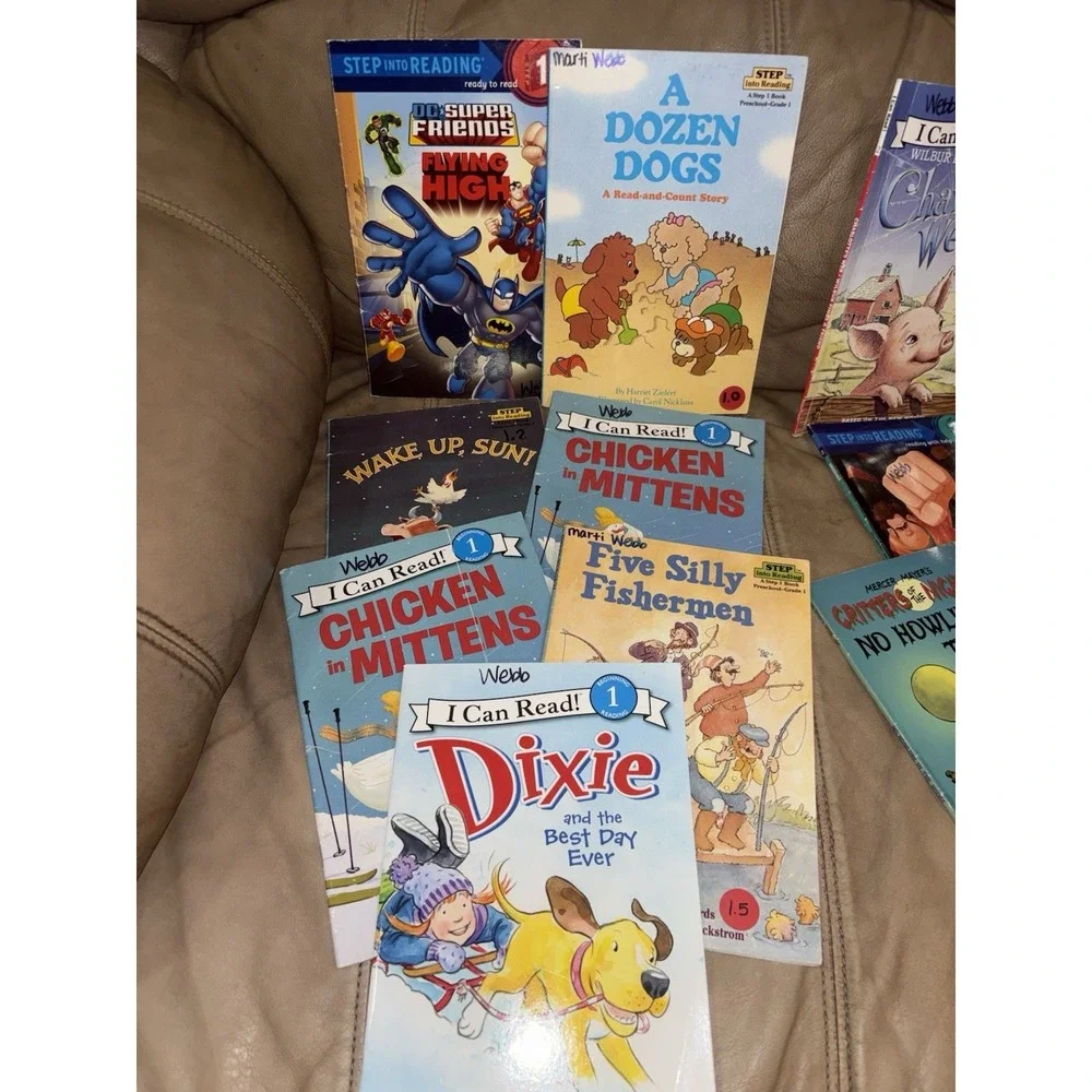 Lot 20 Level 1, 2, 3 & 4 Step Into Reading home school children's books
